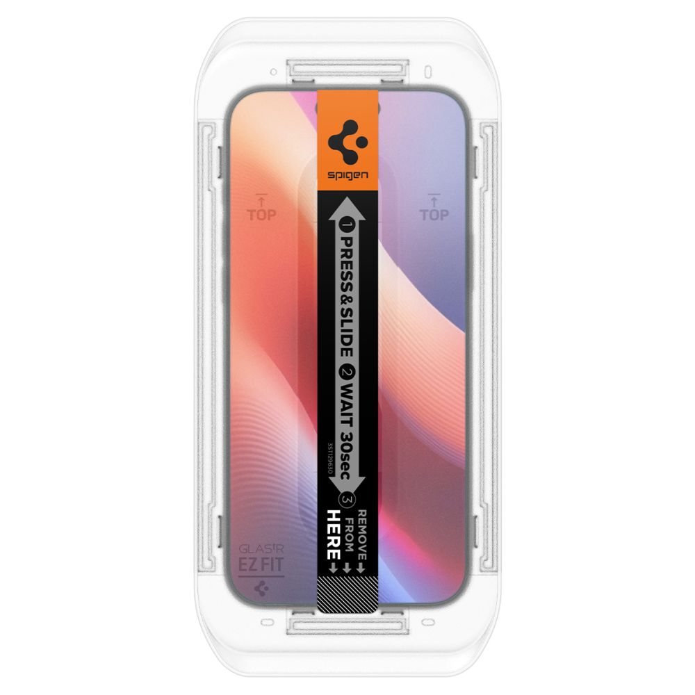 Folie de protectie Ecran Spigen GlastR EZ FIT pentru Apple iPhone 16 Pro, Sticla Securizata, Full Glue AGL07935