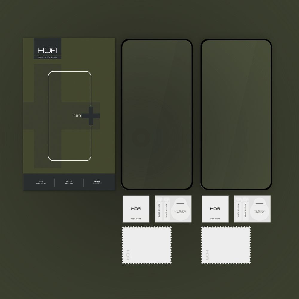 Folie de protectie Ecran HOFI Glass PRO+ pentru Samsung Galaxy S24 FE S721, Sticla Securizata, Full Glue, Set 2 bucati, 2.5D, Neagra