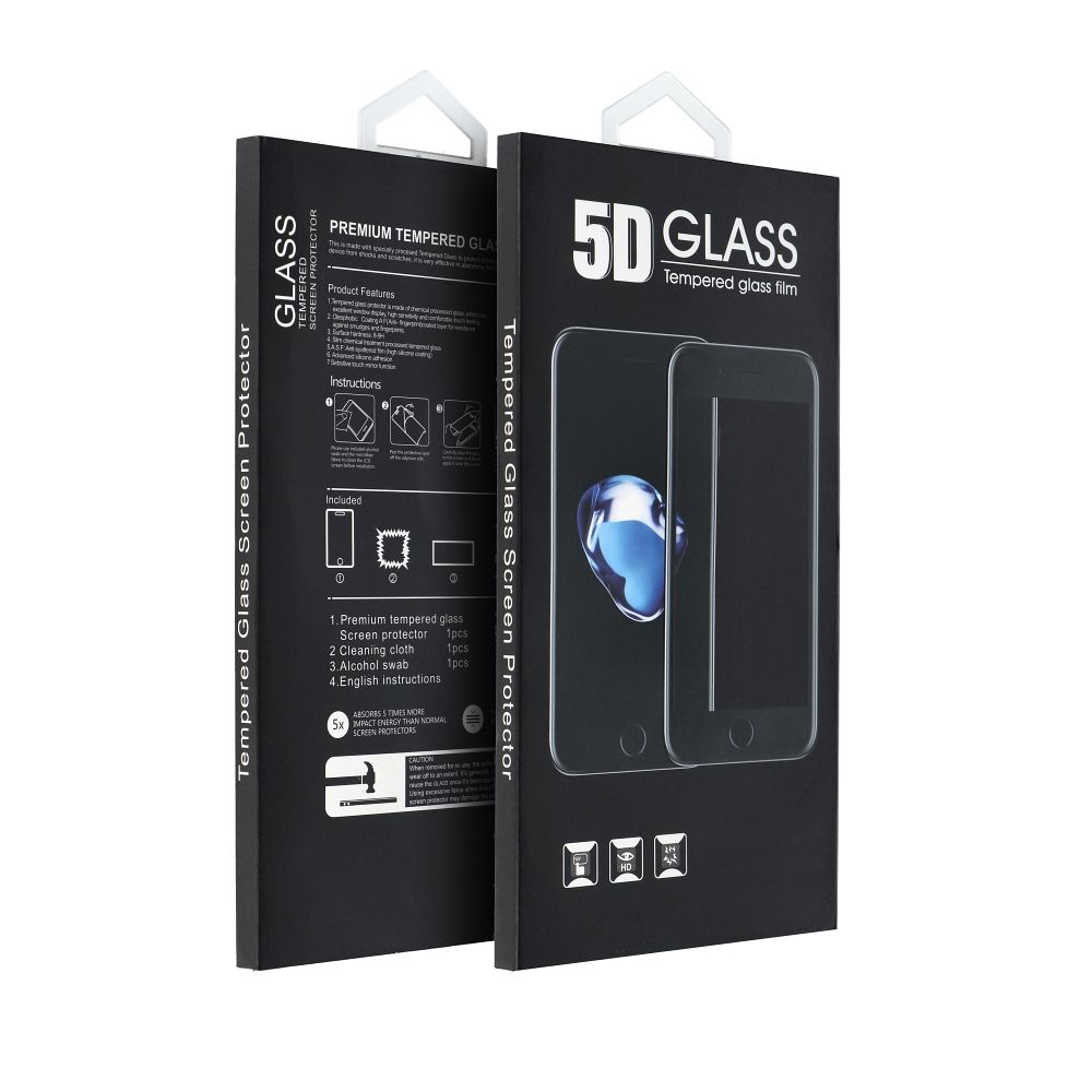 Folie de protectie Ecran OEM pentru Apple iPhone 17 Air, Sticla Securizata, Full Glue, 5D, Neagra