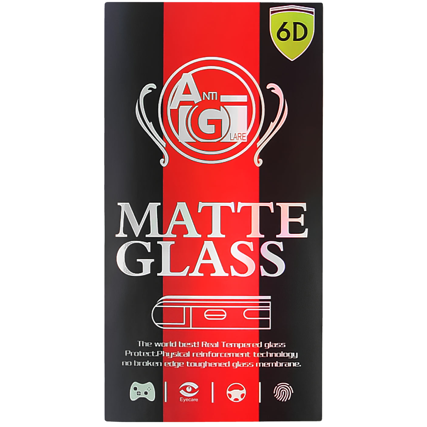 Folie de protectie Ecran Matte OEM pentru Samsung Galaxy A35 5G A356, Sticla Securizata, Full Glue, 6D, Neagra