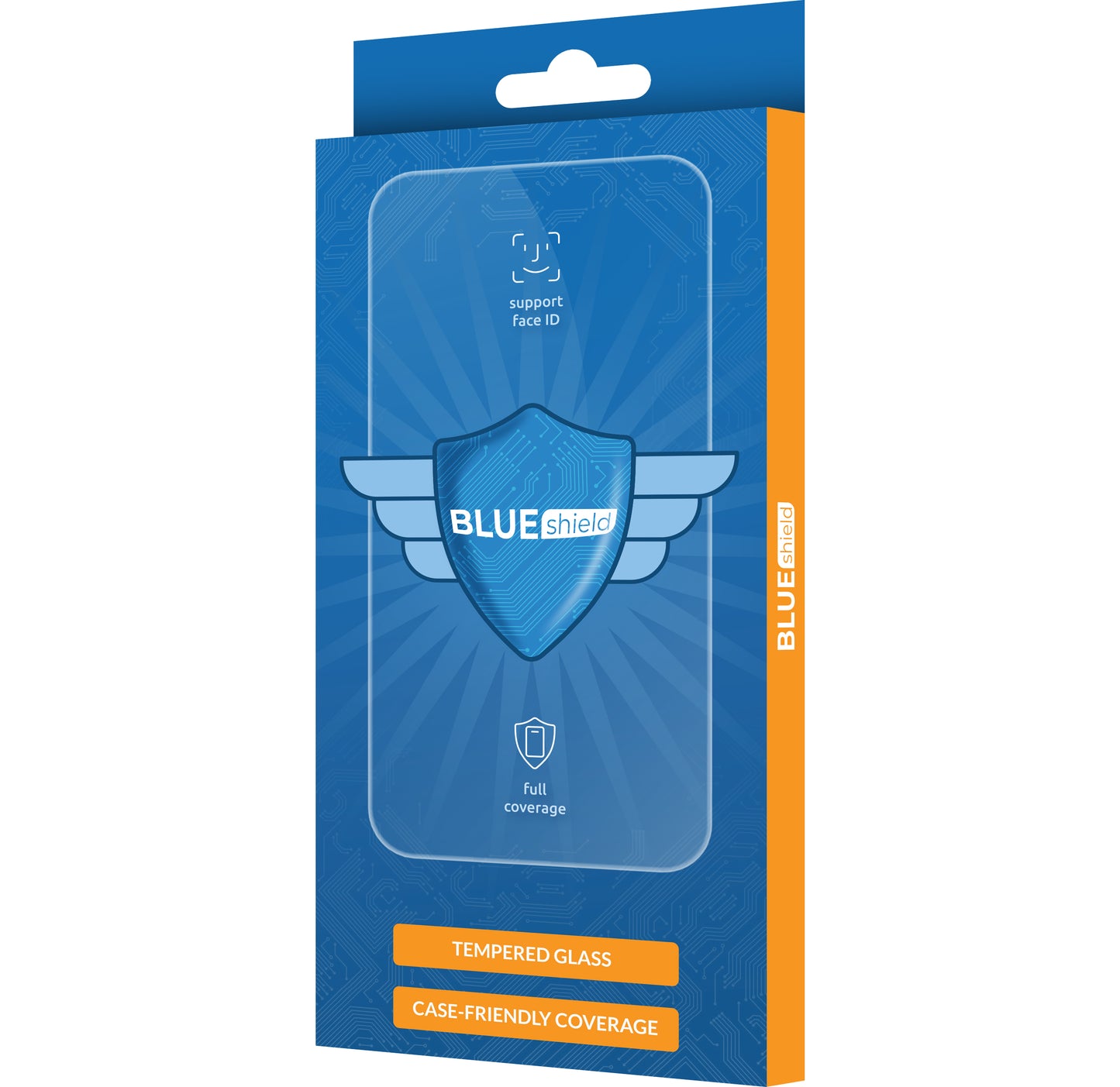 Folie de protectie Ecran Blue Shield pentru Samsung Galaxy M35, Sticla Securizata, Full Glue, Case Friendly, Neagra