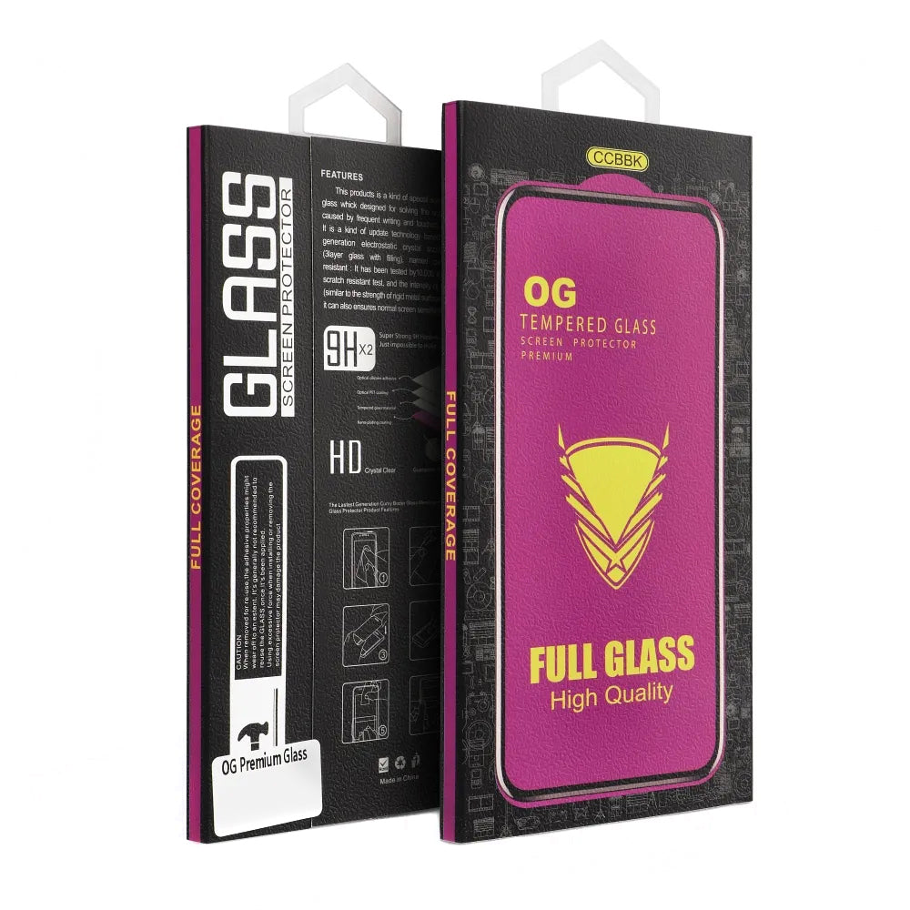 Folie de protectie Ecran OEM OG Premium pentru Apple iPhone 17 Pro Max, Sticla Securizata, Full Glue, Neagra