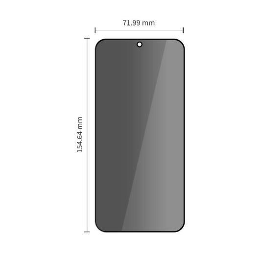 Folie de protectie Ecran Privacy Tech-Protect Spy+ pentru Samsung Galaxy S26 Plus S947, Sticla Securizata, Full Glue, Set 2 bucati