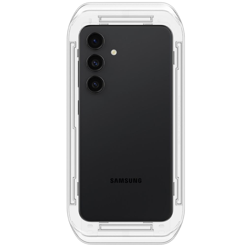 Folie de protectie Ecran Spigen GlastR EZ FIT pentru Samsung Galaxy S25+ S936 / S24+ S926, Sticla Securizata, Full Glue, Set 2 bucati AGL07432