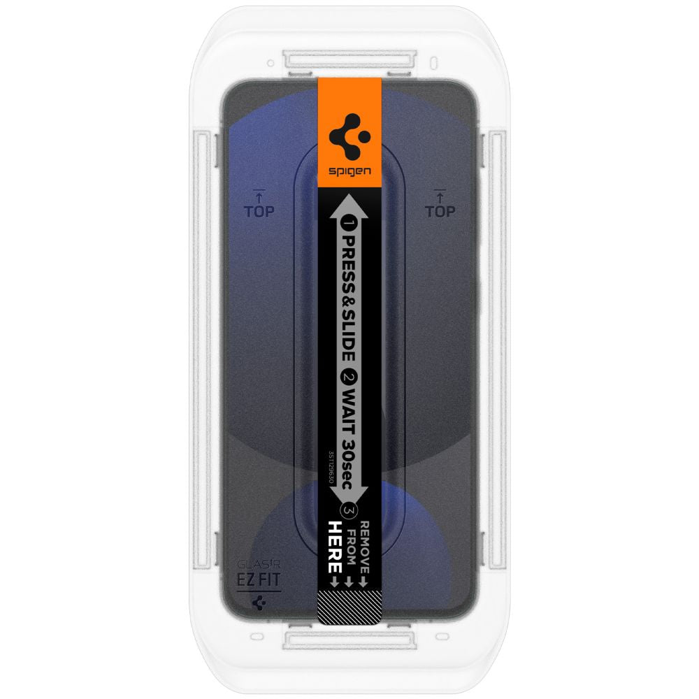 Folie de protectie Ecran Spigen GlastR EZ FIT pentru Samsung Galaxy A56 A566 / S24 FE S721, Sticla Securizata, Full Glue, Set 2 bucati AGL08729