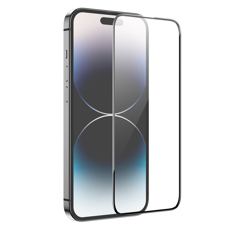 Folie de protectie Ecran HOCO G16 pentru Apple iPhone 14 Pro, Sticla Securizata, Full Glue, 5D, Neagra
