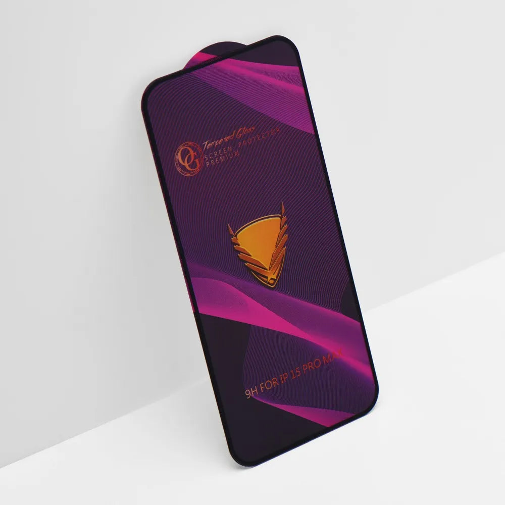 Folie de protectie Ecran OEM OG Premium pentru Apple iPhone 17 Pro Max, Sticla Securizata, Full Glue, Neagra