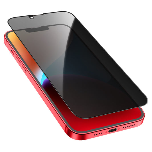 Folie de protectie Ecran Privacy HOCO G15 pentru Apple iPhone 12 Pro Max, Sticla Securizata, Full Glue, 5D