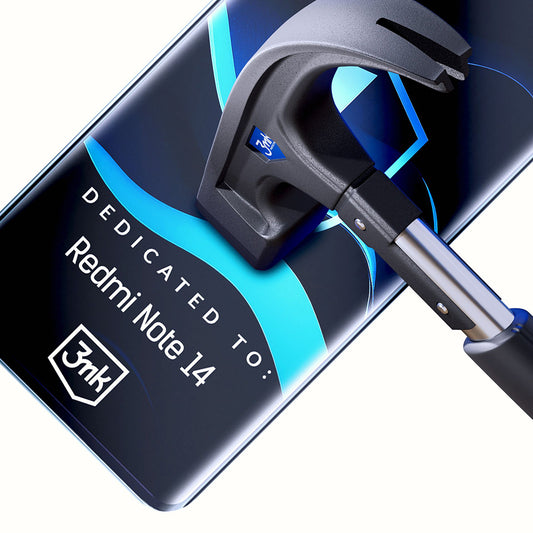Folie de protectie Ecran 3MK FlexibleGlass pentru Xiaomi Redmi Note 14 5G, Sticla Flexibila, Full Glue