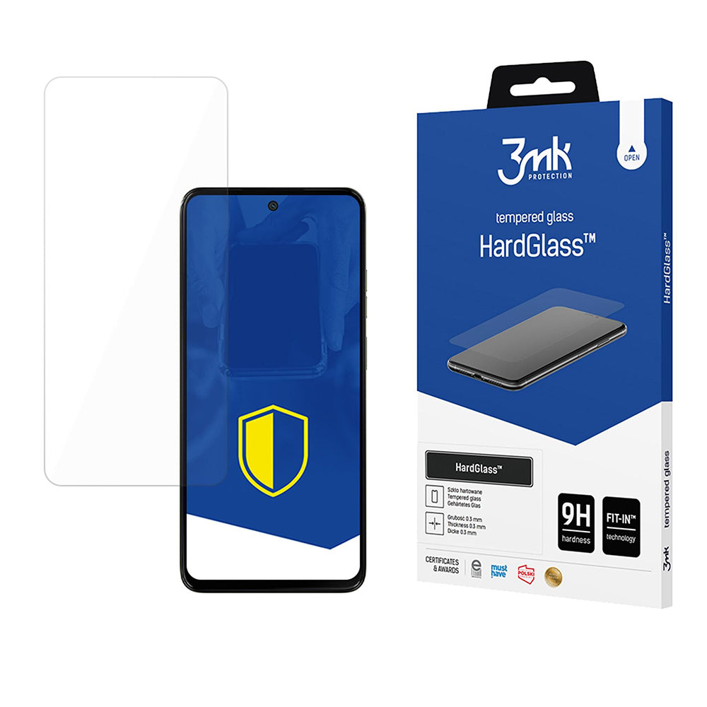Folie de protectie Ecran 3MK HardGlass pentru Motorola Moto G15 / G15 Power / E15 / G05, Sticla Securizata, Full Glue