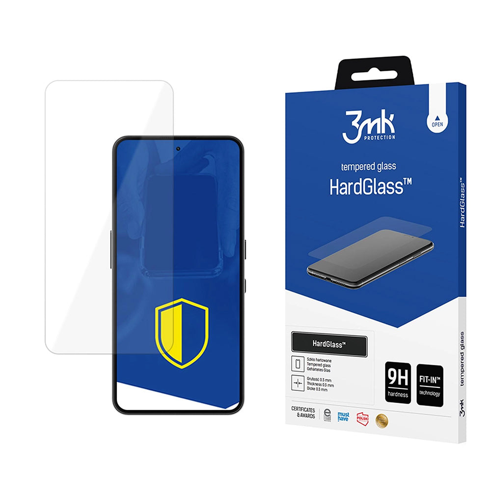 Folie de protectie Ecran 3MK HardGlass pentru Nothing Phone (3a) Lite, Sticla Securizata, Full Glue