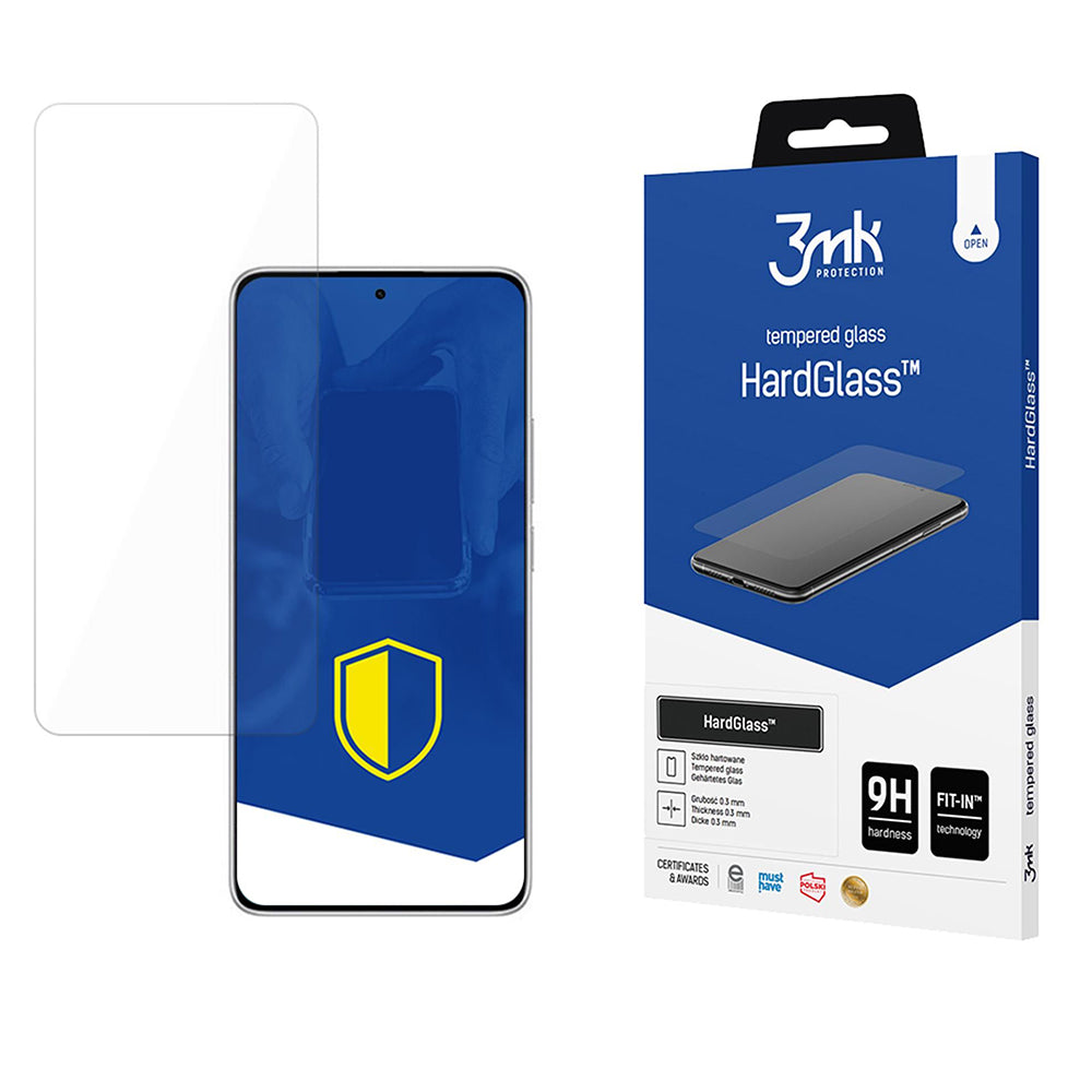 Folie de protectie Ecran 3MK HardGlass pentru Xiaomi Redmi Note 14 5G / Note 14 4G (Regional), Sticla Securizata, Full Glue
