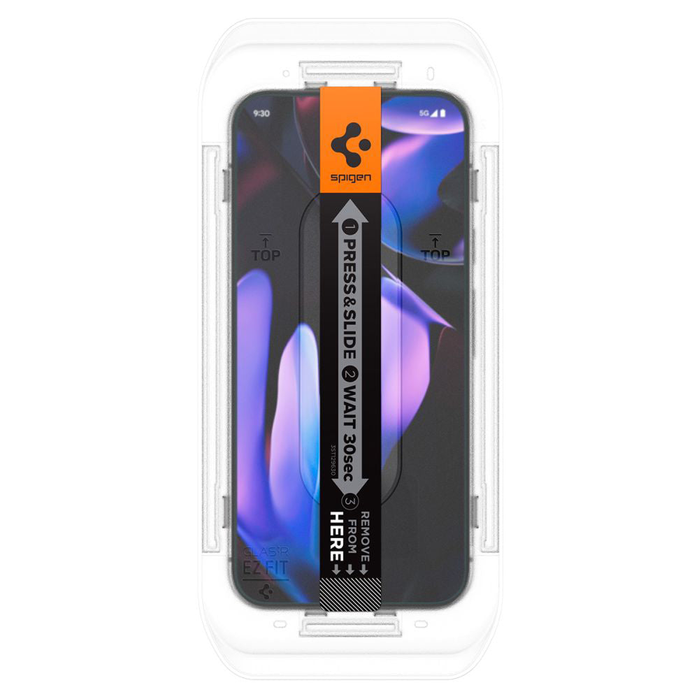 Folie de protectie Ecran Privacy Spigen GlastR EZ FIT pentru Google Pixel 9 Pro XL, Sticla Securizata, Full Glue, Set 2 bucati AGL09313