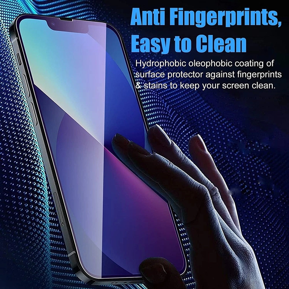 Folie de protectie Ecran Anti Blue Light Anank 5X Reinforced pentru Apple iPhone 17, Sticla Securizata, Full Glue, 2.5D, Neagra