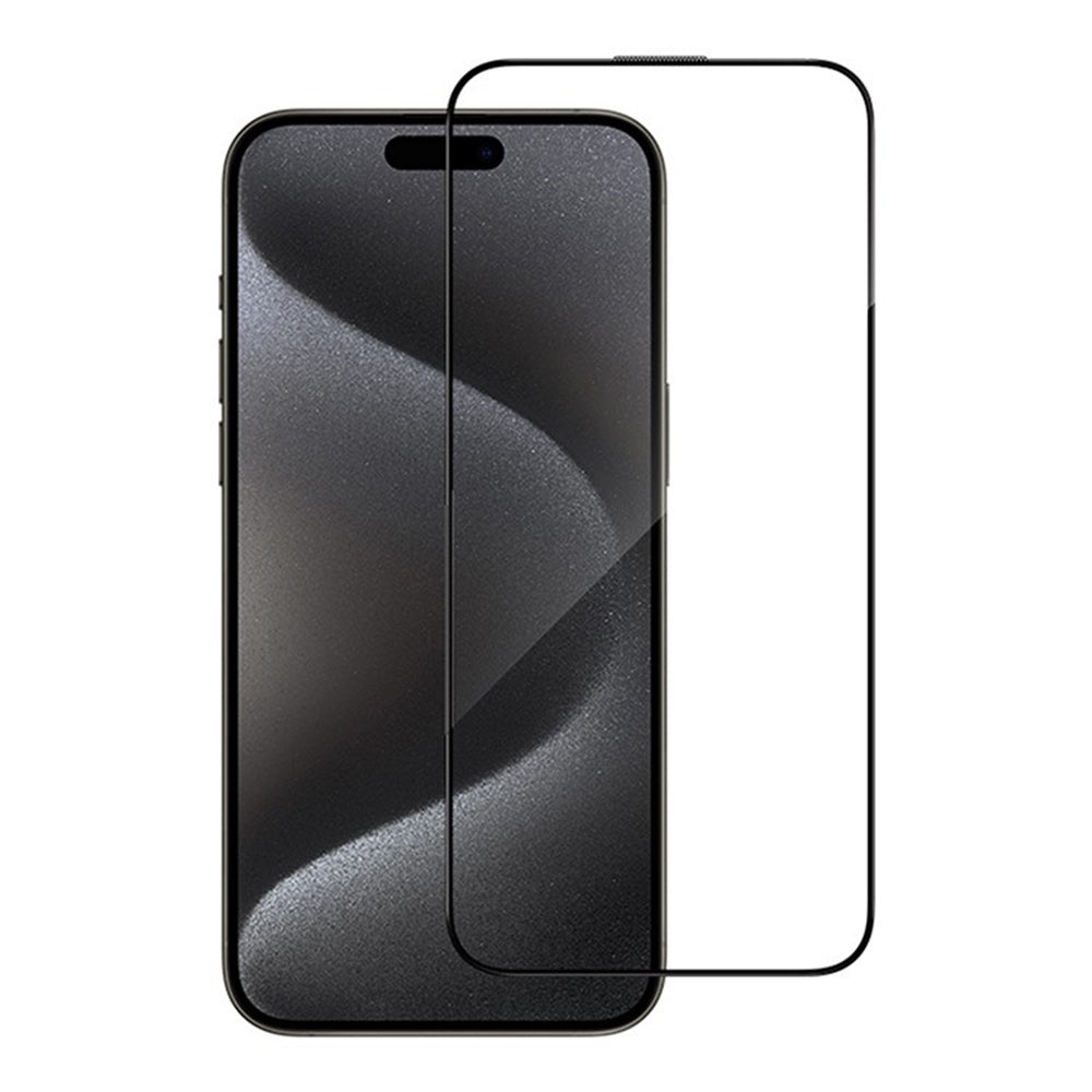 Folie de protectie Ecran Blueo Anti-Reflective HD pentru Apple iPhone 14 Pro Max, Sticla Securizata, Full Glue, Neagra