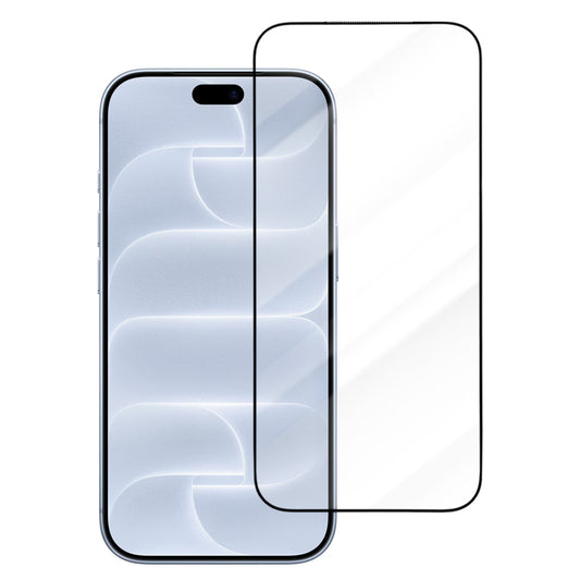 Folie de protectie Ecran Blueo Drop Resistant Applicator Pro pentru Apple iPhone 18 Pro / 17 Pro / 17 / 16 Pro, Sticla Securizata, Full Glue, Neagra
