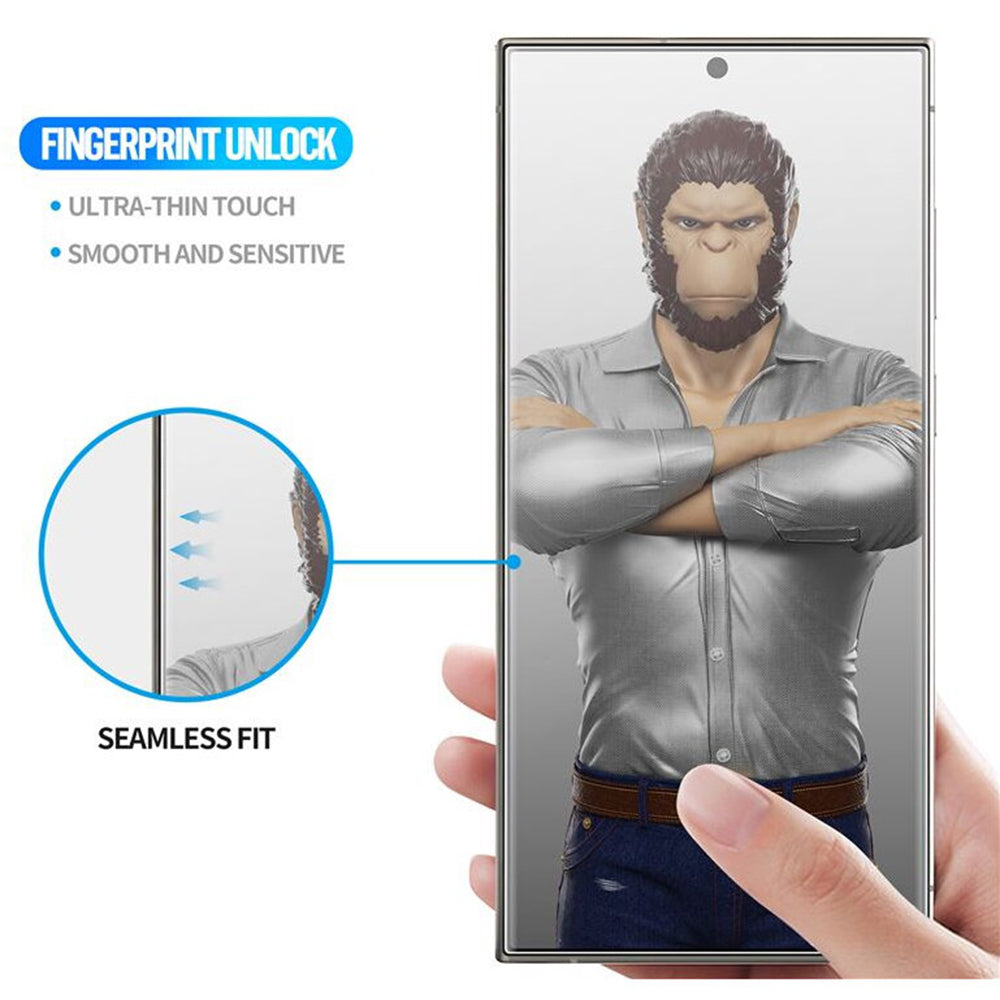 Folie de protectie Ecran Blueo HD pentru Apple iPhone 16 Pro Max, Sticla Securizata, Full Glue, 3D, Neagra