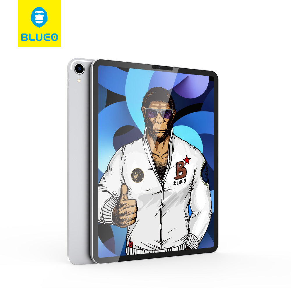 Folie de protectie Ecran Blueo pentru Apple iPad Pro 12.9 (2022) / Pro 12.9 (2021) / Pro 12.9 (2020), Sticla Securizata, Full Glue