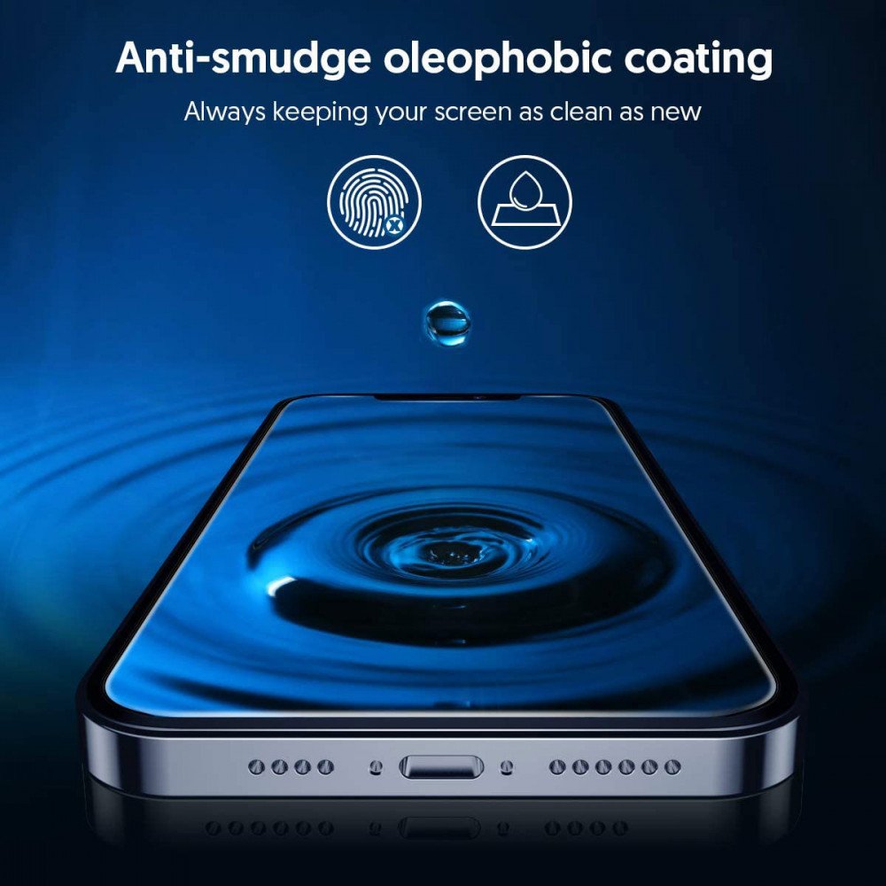 Folie de protectie Ecran Blueo Silk HD pentru Apple iPhone X, Sticla Securizata, Full Glue, Set 5 bucati, 2.5D, Neagra