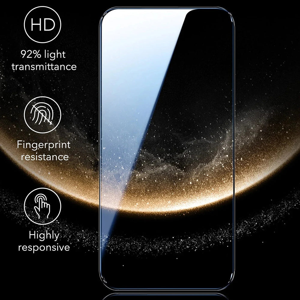 Folie de protectie Ecran ESR Corning UltraFit pentru Apple iPhone 17 Pro Max, Sticla Securizata, Full Glue, Set 3 bucati, Neagra