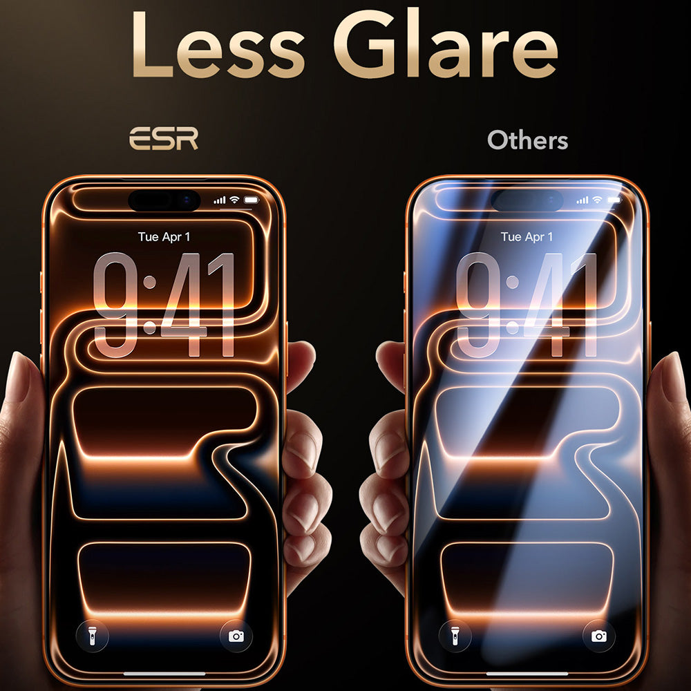 Folie de protectie Ecran ESR Armorite Pro UltraFit pentru Apple iPhone 18 Pro Max / 17 Pro Max, Sticla Securizata, Full Glue, Neagra