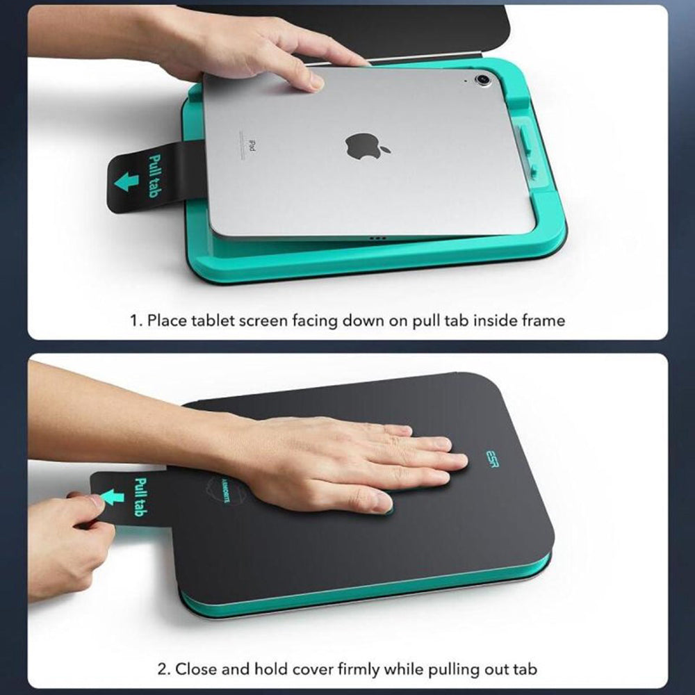 Folie de protectie Ecran ESR Armorite UltraFit pentru Apple iPad Air 13 (2025) / Air 13 (2024), Sticla Securizata, Full Glue, Set 2 bucati