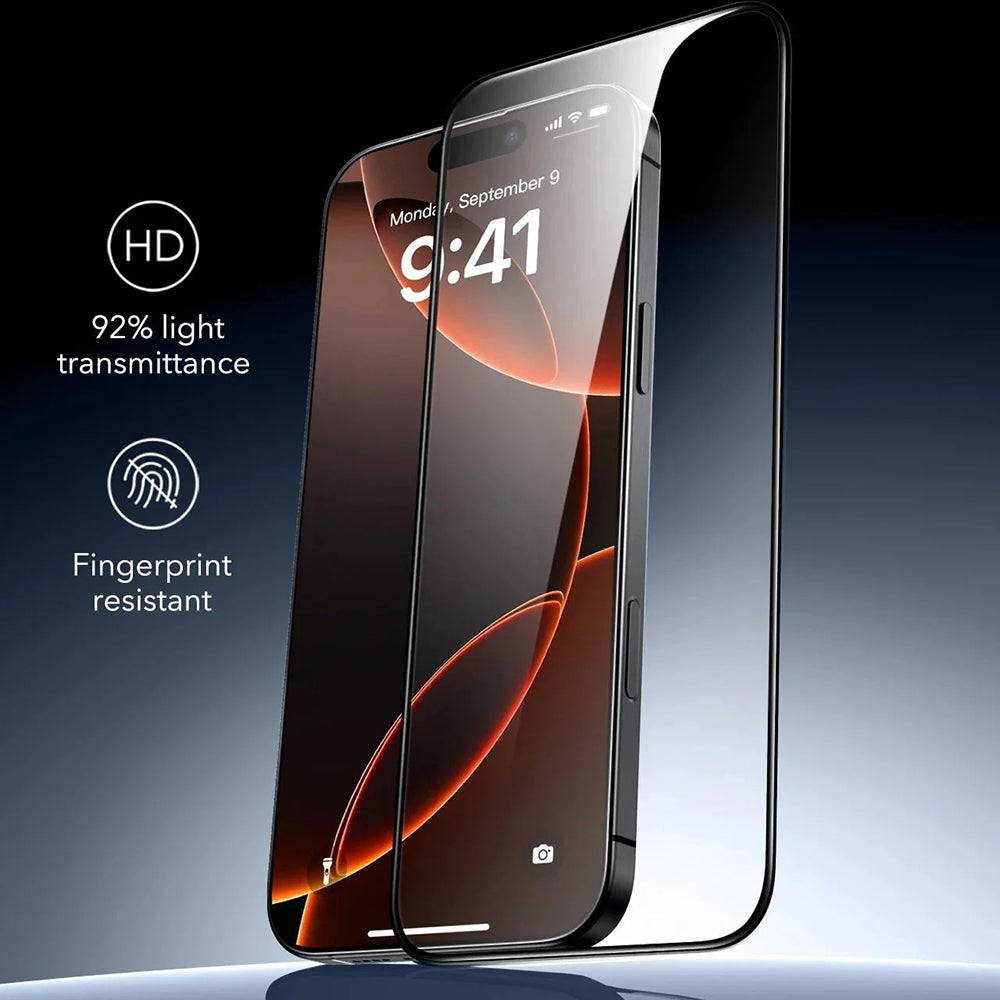 Folie de protectie Ecran ESR Armorite UltraFit pentru Apple iPhone 17 Air, Sticla Securizata, Full Glue, Set 3 bucati, Neagra