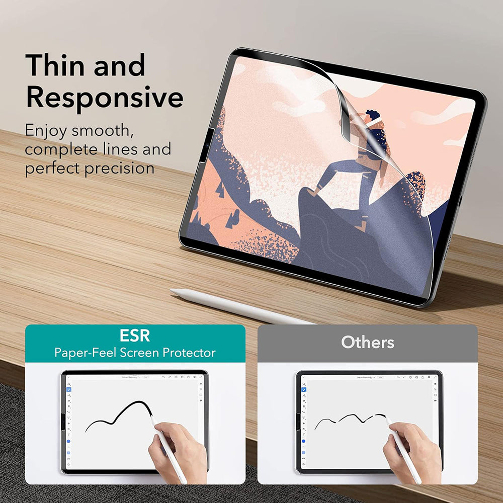 Folie de protectie Ecran ESR Paper Feel Magnetic pentru Apple iPad Air 13 (2026) / Pro 13 (2025), Plastic