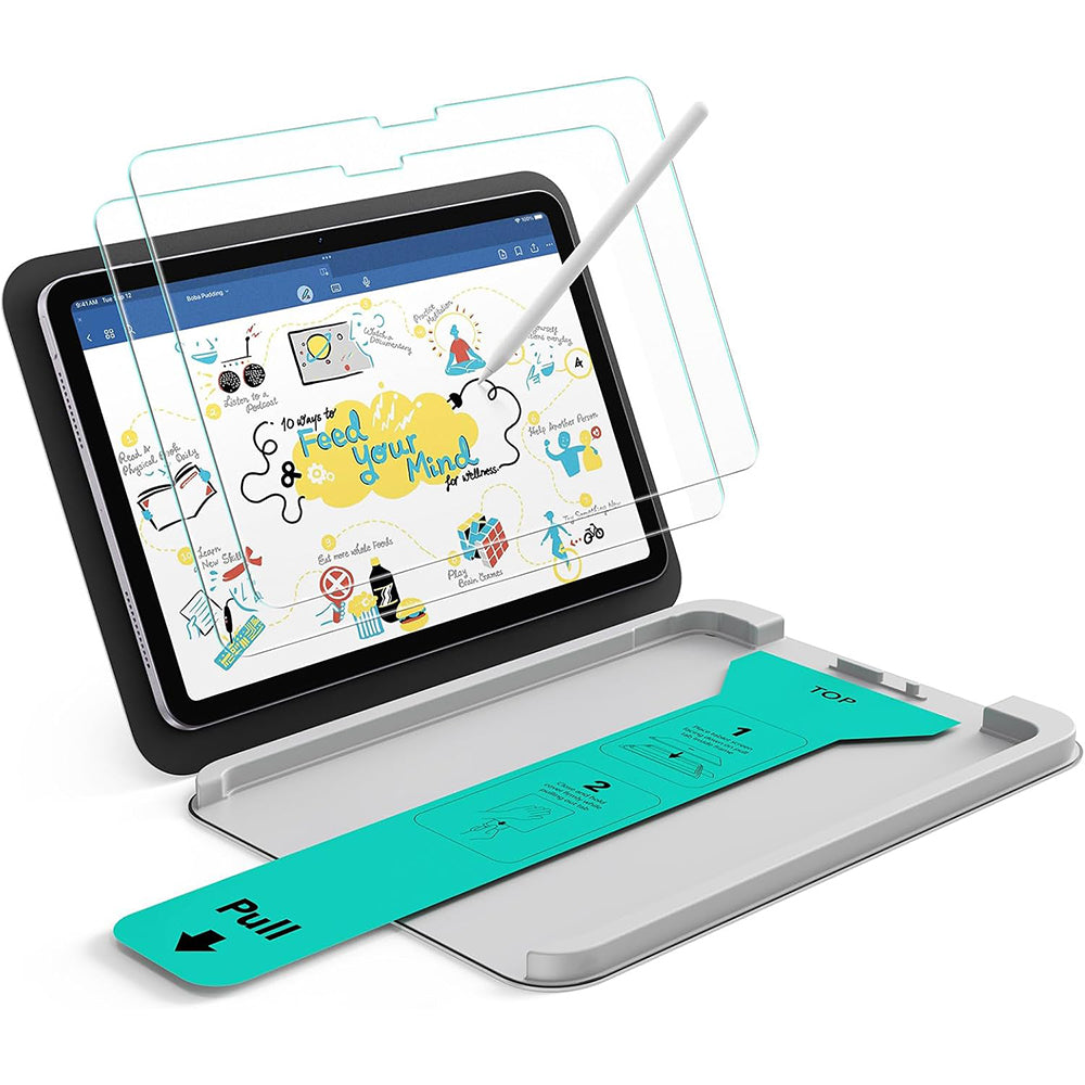 Folie de protectie Ecran ESR Paper Feel UltraFit pentru Apple iPad Air 13 (2026) / Air 13 (2025), Plastic, Set 2 bucati