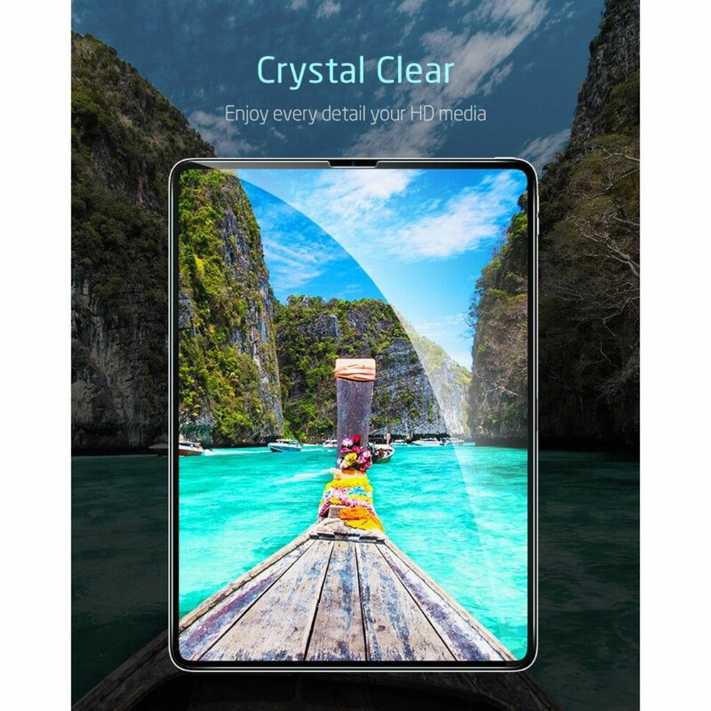 Folie de protectie Ecran ESR pentru Apple iPad Pro 12.9 (2022) / Pro 12.9 (2021) / Pro 12.9 (2020), Sticla Securizata, Full Glue, Set 2 bucati