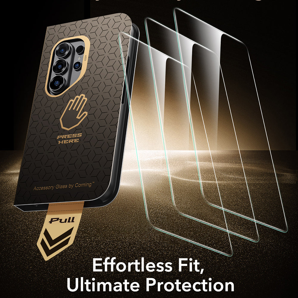 Folie de protectie Ecran ESR UltraFit Armorite Pro pentru Samsung Galaxy S26 Ultra S948, Sticla Securizata, Full Glue
