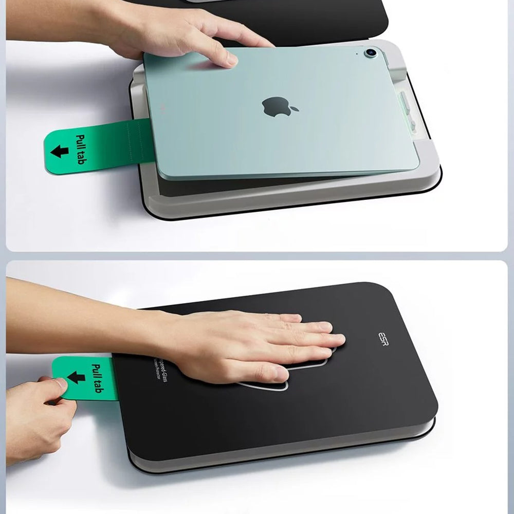 Folie de protectie Ecran ESR UltraFit pentru Apple iPad Air 13 (2026) / Pro 13 (2025), Sticla Securizata, Full Glue, Set 2 bucati
