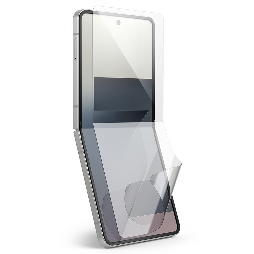 Folie de protectie Ecran Interior Ringke Dual Easy Pro pentru Samsung Galaxy Z Flip7 F766, Plastic, Set 2 bucati