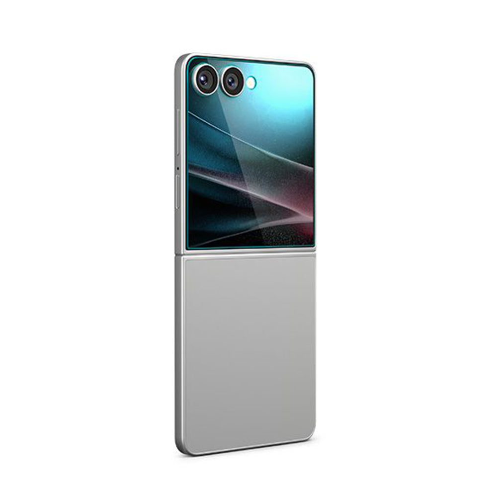 Folie de protectie Ecran Exterior Spigen GlastR EZ FIT pentru Samsung Galaxy Z Flip7 F766, Sticla Securizata, Full Glue, Set 2 bucati AGL09585