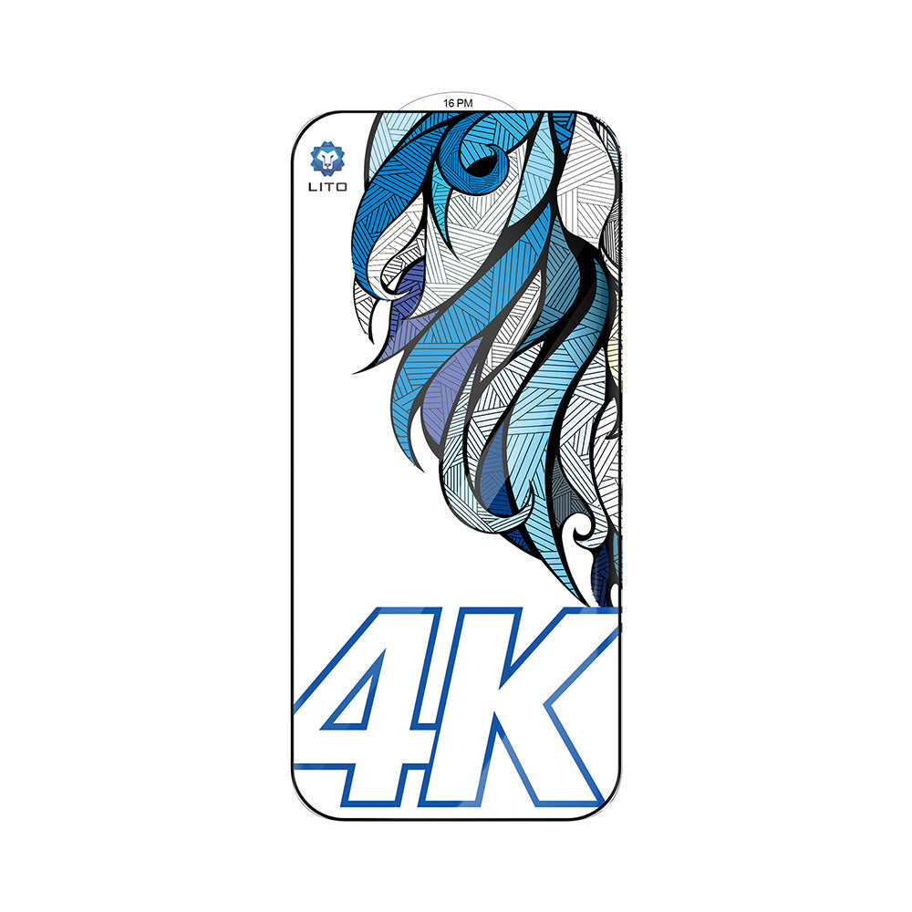 Folie de protectie Ecran Lito D+ Max 4K pentru Apple iPhone 17 Air, Sticla Securizata, Full Glue, Neagra