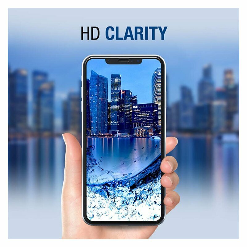Folie de protectie Ecran Lito HD Pro Clear pentru Samsung Galaxy A03 Core A032, Sticla Securizata, Full Glue, Neagra