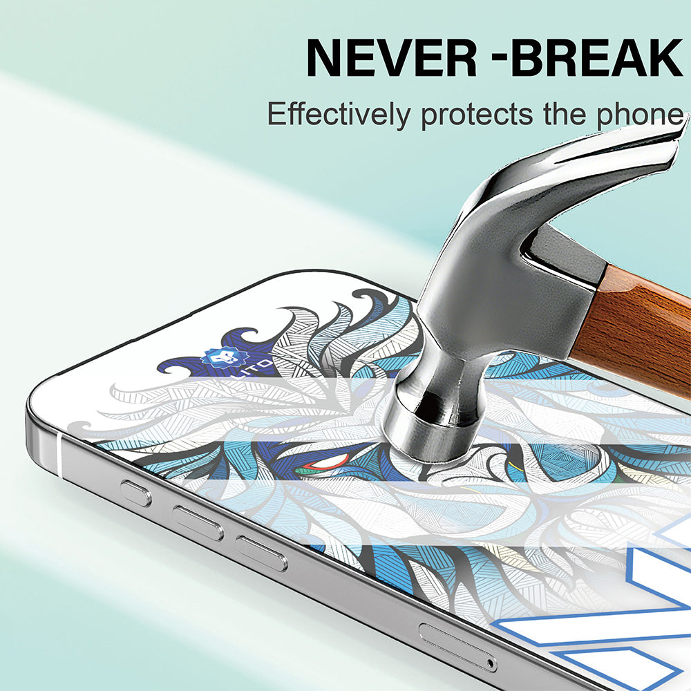 Folie de protectie Ecran Lito NB pentru Apple iPhone 17 Pro Max, Sticla Securizata, Full Glue, Neagra