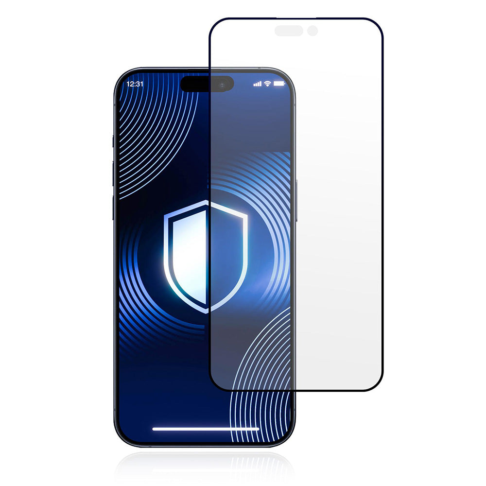 Folie de protectie Ecran Matte 3MK HardGlass Max pentru Apple iPhone 17 Pro Max, Sticla Securizata, Full Glue, Neagra