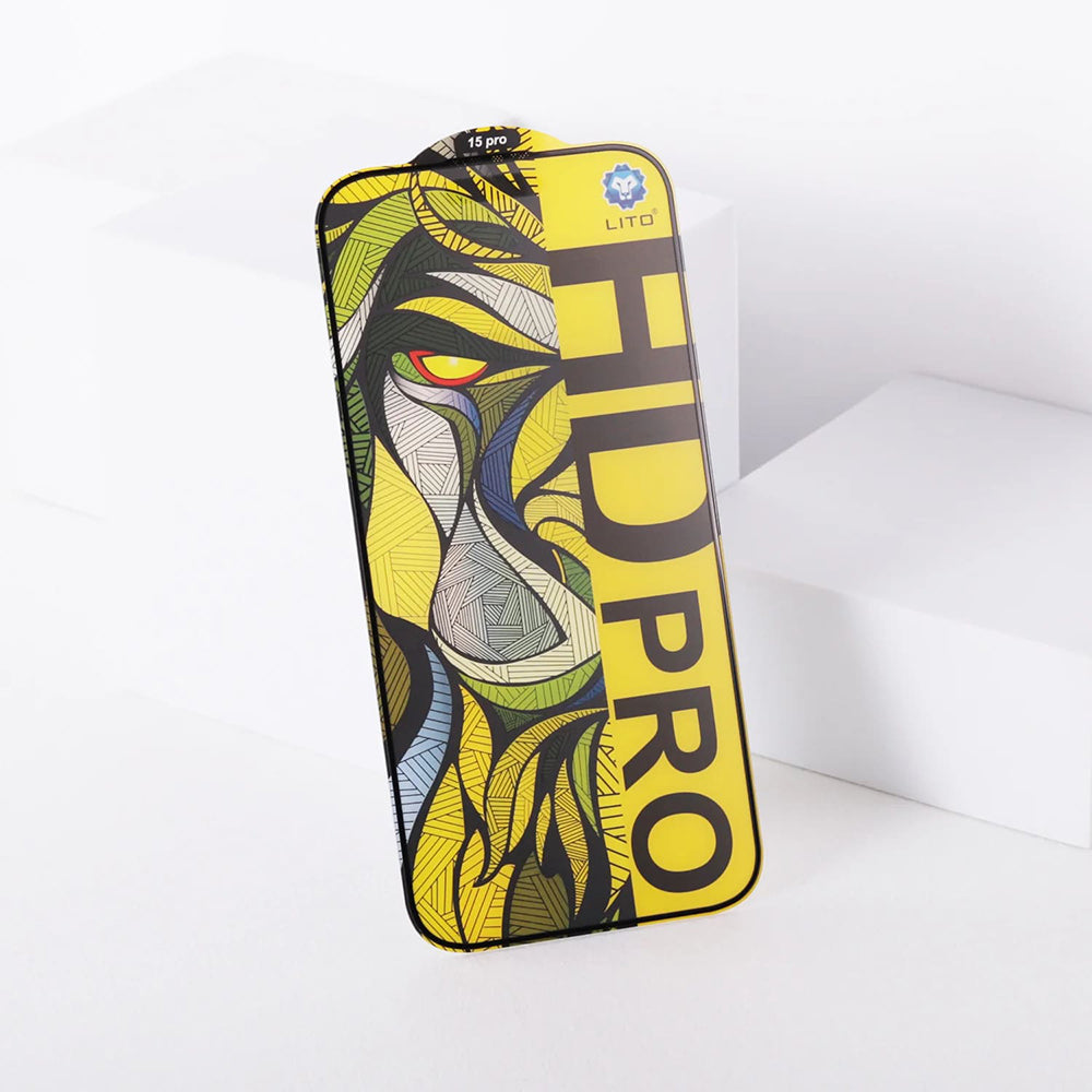 Folie de protectie Ecran Matte Lito HD Pro pentru Apple iPhone 16 Pro Max, Sticla Securizata, Full Glue, Neagra