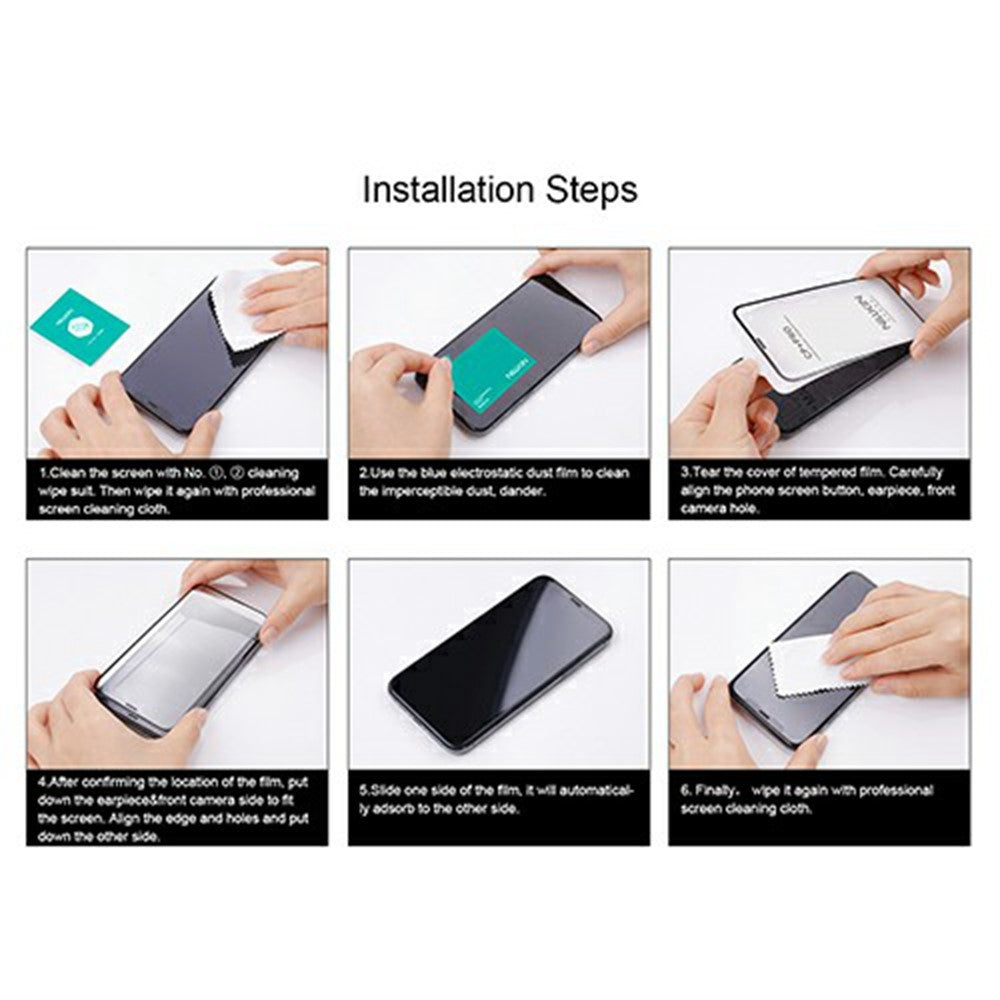 Folie de protectie Ecran Nillkin CP+ Pro pentru Samsung Galaxy A37 5G, Sticla Securizata, Full Glue, Neagra