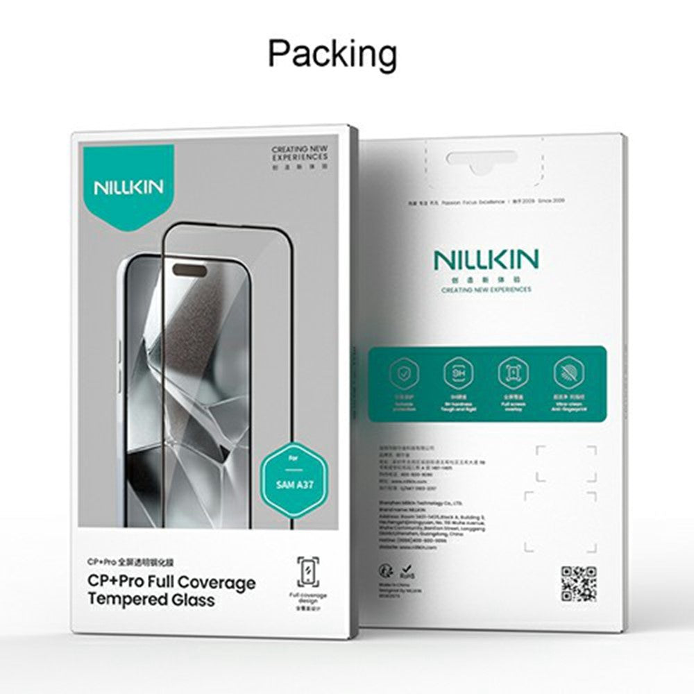 Folie de protectie Ecran Nillkin CP+ Pro pentru Samsung Galaxy A37 5G, Sticla Securizata, Full Glue, Neagra