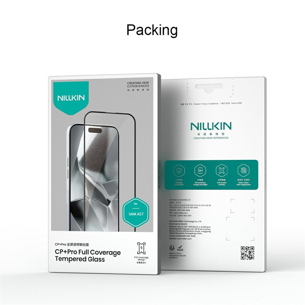 Folie de protectie Ecran Nillkin CP+ Pro pentru Samsung Galaxy A57 5G, Sticla Securizata, Full Glue, Neagra