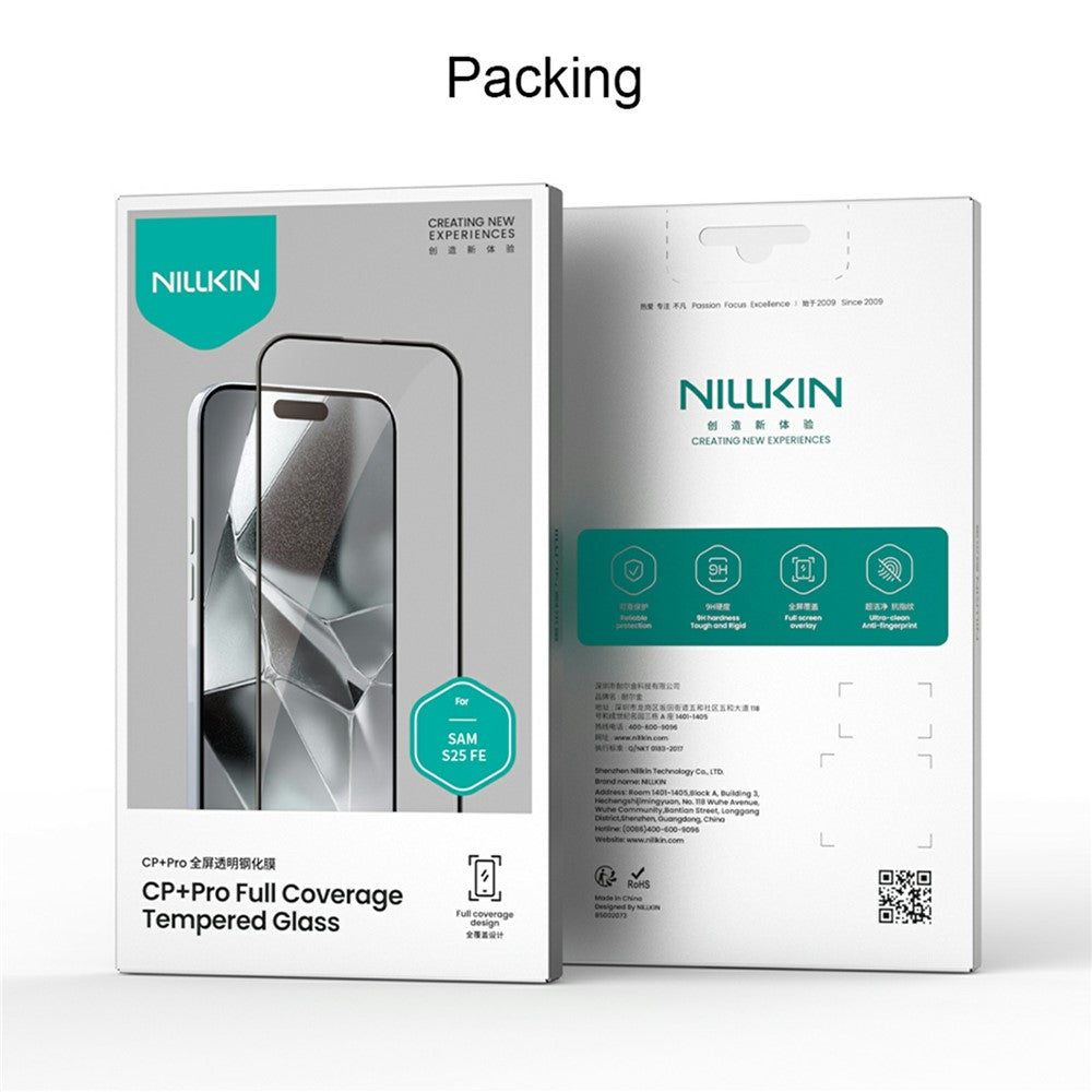 Folie de protectie Ecran Nillkin CP+ Pro pentru Samsung Galaxy S26 FE S741 / S25 FE, Sticla Securizata, Full Glue, Neagra
