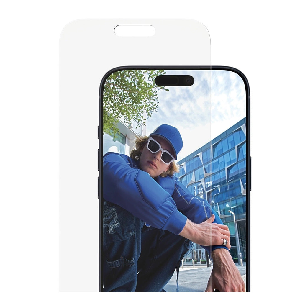 Folie de protectie Ecran PanzerGlass Classic Fit EasyAligner pentru Apple iPhone 17 Pro Max, Sticla Securizata, Full Glue