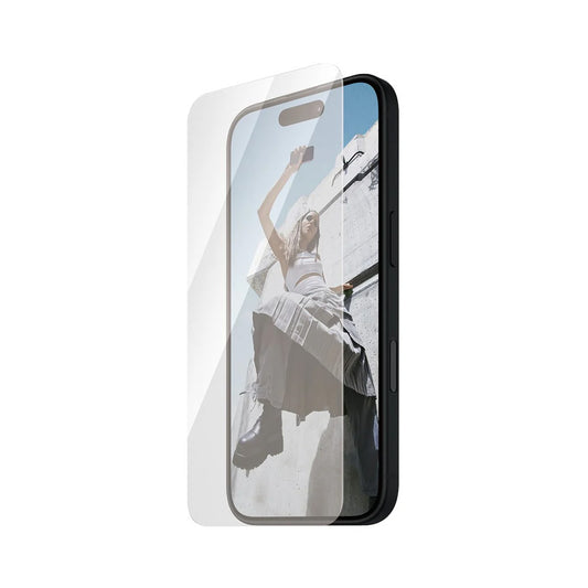 Folie de protectie Ecran PanzerGlass Safe. Ultra-Wide Fit pentru Apple iPhone 16 / 15, Sticla Securizata, Full Glue