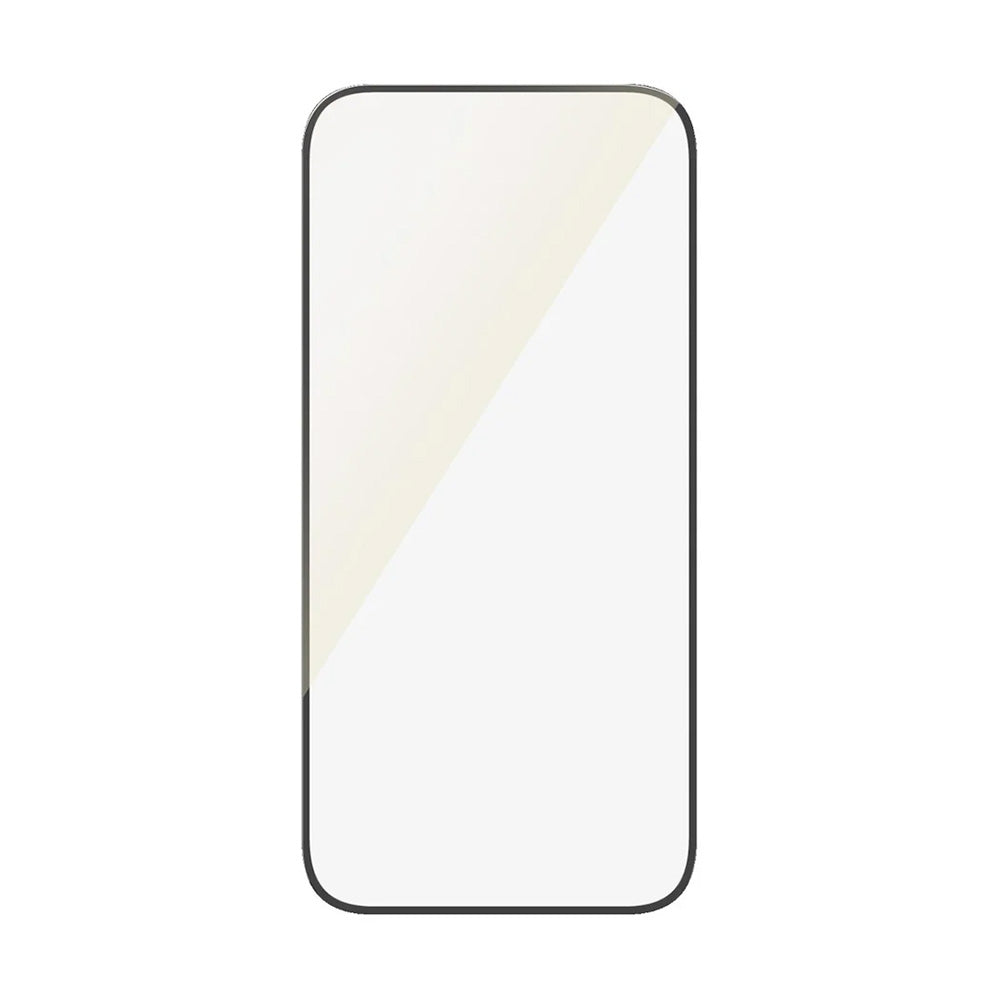 Folie de protectie Ecran PanzerGlass Ultra-Wide Fit EyeCare pentru Apple iPhone 16 / 15, Sticla Securizata, Full Glue, Neagra