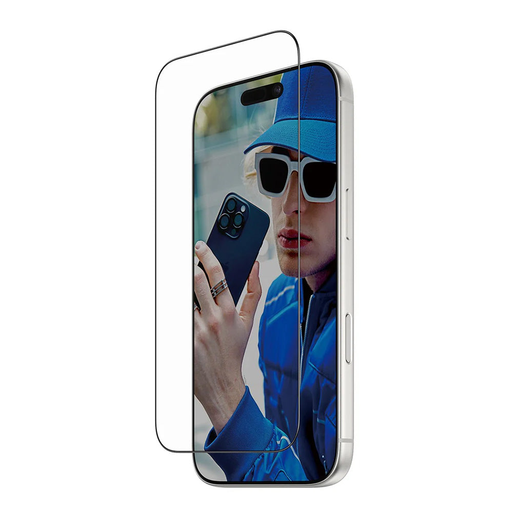 Folie de protectie Ecran PanzerGlass Ultra-Wide Fit Fastfit pentru Apple iPhone 17 Pro, Sticla Securizata, Full Glue, Neagra