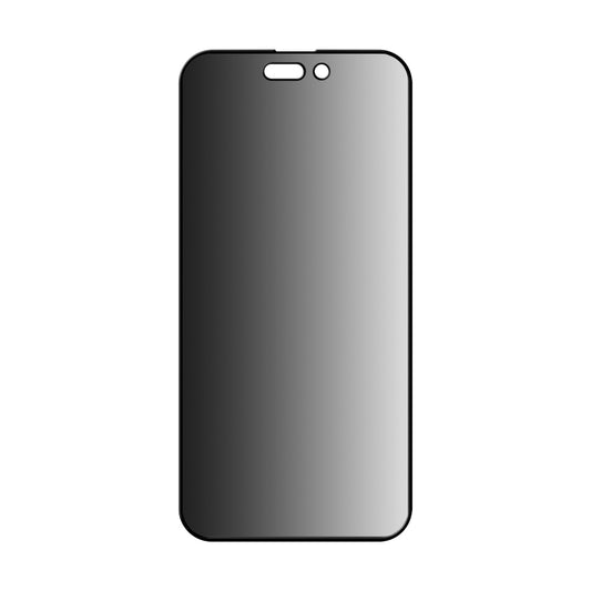 Folie de protectie Ecran Privacy Anank 1X Reinforced 360 pentru Apple iPhone 15, Sticla Securizata, Full Glue, 2.5D