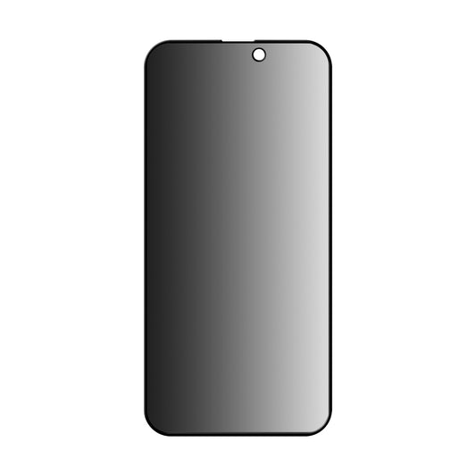 Folie de protectie Ecran Privacy Anank 3X Reinforced pentru Apple iPhone 15, Sticla Securizata, Full Glue, 2.5D