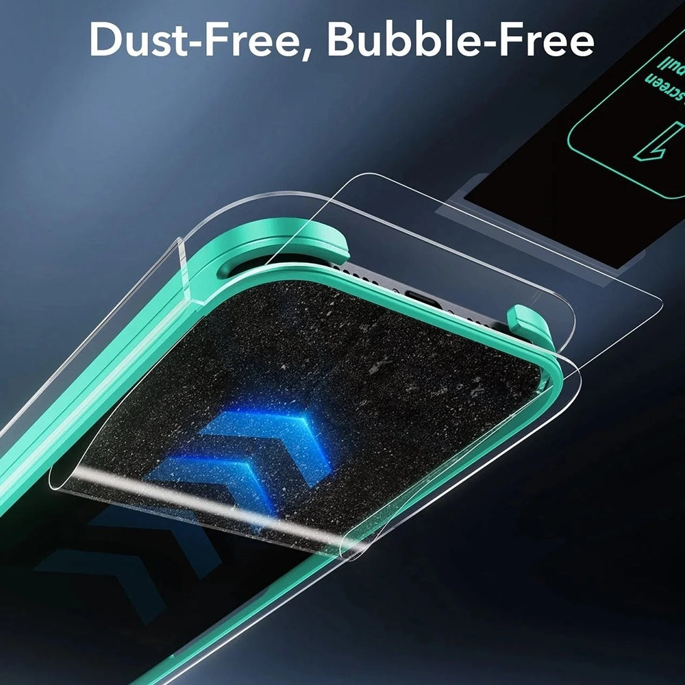 Folie de protectie Ecran Privacy ESR Armorite UltraFit pentru Apple iPhone 17 Pro Max, Sticla Securizata, Full Glue, Set 3 bucati